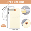 SOFPLATE 100Pcs Blank Paper Price Tags with Cord FIND-SP0002-91B-2