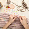 BENECREAT 36Pcs 3 Styles Ring & Heart & Triangle Alloy Locking Stitch Marker TOOL-BC0002-27-6
