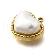 Plastic Imitation Shell Pendants STAS-H201-01B-G-2