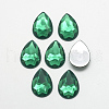 Acrylic Rhinestone Flat Back Cabochons X-GACR-Q010-10x14-10-1