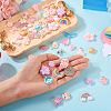 46Pcs 23 Styles Opaque & Transparent Resin Pendants RESI-TA0001-57-6