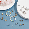 Beebeecraft 60Pcs 2 Colors 304 Stainless Steel Stud Earring Findings STAS-BBC0005-65-4