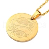 Constellation Pendant Necklaces NJEW-S422-04G-12-2