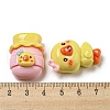 Cartoon Duck Opaque Resin Cabochons RESI-D006-02-3