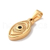 PVD Vacuum Plating 304 Stainless Steel Pendants STAS-C107-01G-2