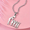 The Family Stainless Steel Pendant Necklaces FS-WG141A3-07-1