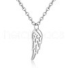 Tarnish Resistant 201 Stainless Steel Pendants Necklaces NJEW-S063-TN504-1-1