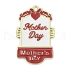 Mother's Day Alloy Enamel Pendants PALLOY-V001-02C-1
