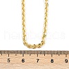 3MM Brass Cable Chain Necklaces NJEW-L356-03G-5