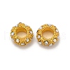Alloy Rhinestone European Beads CPDL-H999-18G-2
