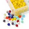 10 Grids 10 Styles Opaque Solid Color Glass Beads Strands EGLA-YW0001-45-2