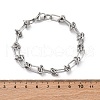 Tarnish Resistant 304 Stainless Steel Link Chain Bracelets X-BJEW-Z011-09P-3