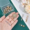 Beebeecraft 2 sets 2 Colors Extender Clasps Brass Micro Pave Cubic Zirconia Fold Over Extension Clasps FIND-BBC003-55B-3