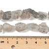 Natural Black Soya Bean Raw Ore Beads Strands G-M453-D08-5