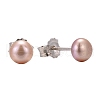 Valentine Presents for Her 925 Sterling Silver Ball Stud Earrings EJEW-D029-4.5mm-1-4