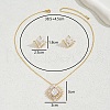 Luxury Micro-Inlaid Zircon Jewelry Set for Wedding Party Banquet. GM3936-1
