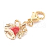 Christmas Theme Alloy Enamel Pendants HJEW-JM00427-02-2