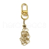 Chakra Natural Gemstone Chips inside Glass Wishing Bottle Pendant Decoration HJEW-JM03138-01-4
