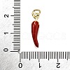 Brass Enamel Pendants KK-Z100-10G-01-3