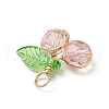 Cherry Glass Pendants PALLOY-JF03470-05-4