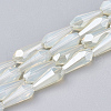 Electroplate Glass Beads Strands EGLA-T008-12M-1