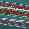 GOMAKERER 18 Strands 18 Styles Christmas Theme Electroplate Glass Beads Strands EGLA-GO0001-01-7