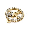 Alloy Rhinestone Pendants FIND-U026-04G-2