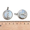 Opalite Flat Round Pendants X-FIND-A043-11P-3