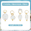 40Pcs 4 Styles Natural Cultured Freshwater Pearl Pendants PALLOY-PH01713-2