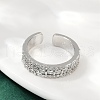Brass Micro Pave Cubic Zirconia Cuff Rings for Women RJEW-F182-04P-3
