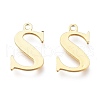 PVD Vacuum Plating  304 Stainless Steel Charms STAS-H112-S-G-1