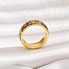 Brass Micro Pave Cubic Zirconia Finger Rings FS-WGFDCA6-07-3