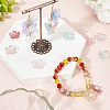 DELORIGIN 200Pcs 10 Colors Resin Bead Caps FIND-DR0001-40-4