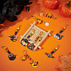 ANATTASOUL Halloween Theme Alloy Enamel Pendant Decorations HJEW-AN0001-02-7