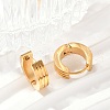 304 Stainless Steel Polishing Effect Hoop Earrings EJEW-M001-40C-G-3