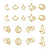 Cheriswelry 36Pcs 9 Styles Alloy Open Back Bezel Pendants FIND-CW0001-22-10