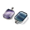 Natural Fluorite Pendants G-B139-02P-05-2