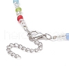 Glass Seed Beaded Necklace for Women NJEW-JN04276-4