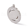 Non-Tarnish 304 Stainless Steel Turnable Pendants STAS-G297-10P-2