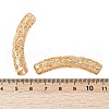 Hollow Out Brass Tube Beads KK-G532-01G-3