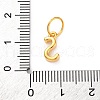 925 Sterling Silver Letter Charms with Jump Rings STER-R008-01G-S-3