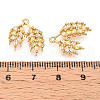 Brass Micro Pave Cubic Zirconia Pendants KK-N261-97G-3