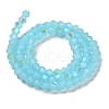Imitation Jade Electroplate Glass Beads Strands GLAA-F029-J4mm-D03-2