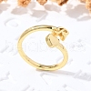 Brass Cuff Rings for Women RJEW-U044-R-1