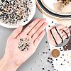 6 Colors Flat Round Handmade Polymer Clay Beads CLAY-PH0001-40B-02-6