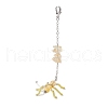 Ant Glass Seed Beaded Pendants Decoration HJEW-MZ00146-01-2