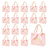 Rectangle Paper Wrapping Handle Bags with Ribbon CARB-WH0001-07A-1