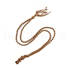 Braided Waxed Cord Empty Macrame Pouch Slider Necklace Making FIND-C061-01C-3