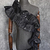 3 Yards Polyester Pleated Ribbon OCOR-WH0082-167-4