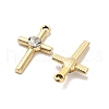 Alloy Rhinestone Pendants FIND-I043-09G-2